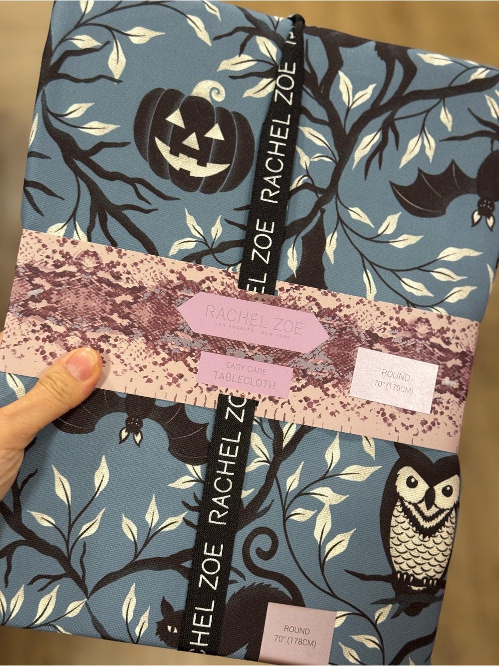 Rachel Zoe Tablecloth Floral Blue & Pink NWT